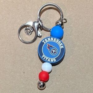 Silicone Bead Keychain - Tennessee Titans